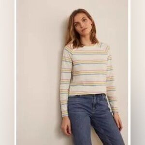 NWOT Boden Lorna Long Sleeve Baseball Tee